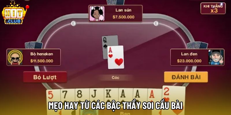 Mẹo hay từ các bậc thầy soi cầu bài Mẹo hay từ các bậc thầy soi cầu bài