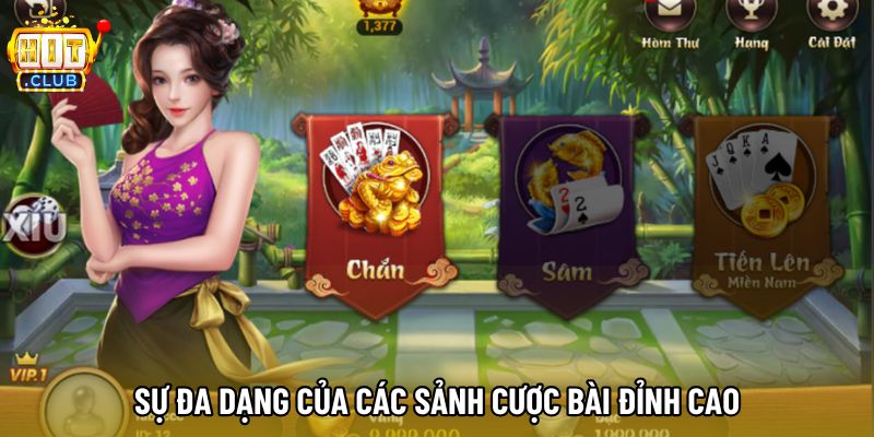 Sự đa dạng của các sảnh cược bài đỉnh cao Sự đa dạng của các sảnh cược bài đỉnh cao